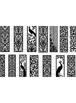 Intra απο ξύλο plywood  Χρώμα wenge 3mm-4mm πάχος - Διακοσμητικό Jali και Screen Pan Δίασταση 40x50 cm INTRAFABR-36208030