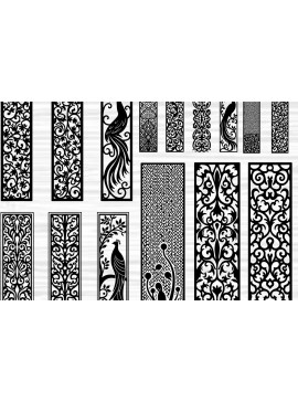 Intra απο ξύλο plywood  Χρώμα wenge 3mm-4mm πάχος - Διακοσμητικό Jali και Screen Pan Δίασταση 40x50 cm INTRAFABR-71538634