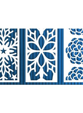 Intra απο ξύλο plywood  Χρώμα wenge 3mm-4mm πάχος - Διακοσμητικό πάνελ κοπής με λέιζερ διακόσμηση τοίχου Δίασταση 30x20 cm INTRAFABR-97564329