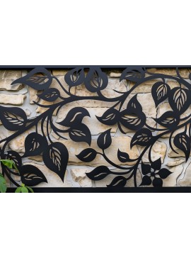 Σετ των 2 Intra απο ξύλο plywood  Χρώμα wenge 3mm-4mm πάχος - Διακοσμητικό πρότυπο πάνελ κοπής λέιζερ Δίασταση 20x20 cm INTRAFABR-97562656