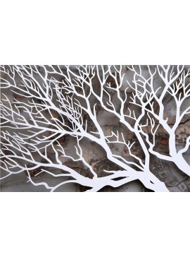 Σετ των 2 Intra απο ξύλο plywood  Χρώμα wenge 3mm-4mm πάχος - Διακοσμητικό πρότυπο πάνελ κοπής λέιζερ Δίασταση 20x20 cm INTRAFABR-97562672