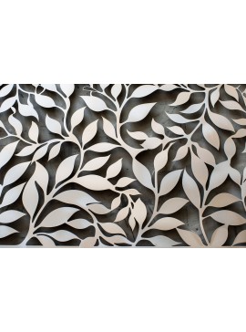 Σετ των 2 Intra απο ξύλο plywood  Χρώμα wenge 3mm-4mm πάχος - Διακοσμητικό πρότυπο πάνελ κοπής λέιζερ Δίασταση 20x20 cm INTRAFABR-97562701