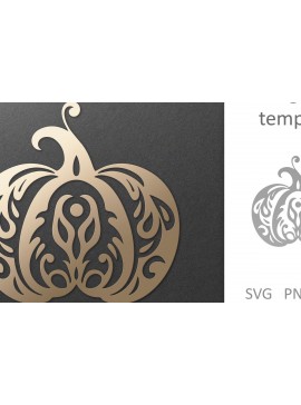 Intra απο ξύλο plywood  Χρώμα wenge 3mm-4mm πάχος - Διακοσμητικό κομμένο Mandala Pumpkin Δίασταση 30x30 cm INTRAFABR-98635807