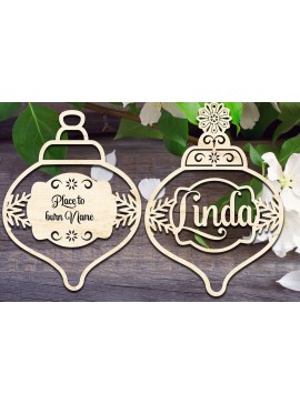 Σετ των 2 Intra απο ξύλο plywood  Χρώμα wenge 3mm-4mm πάχος - Διακοσμητικά Διακοσμητικά V4.2 Δίασταση 6x6 cm INTRAFABR-27408094