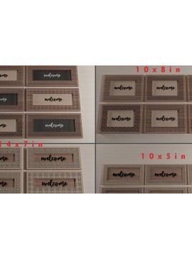 Intra απο ξύλο plywood  Χρώμα wenge 3mm-4mm πάχος - Διακοσμητικό σχέδιο Κορνίζας ΣΕΤ 296 Δίασταση 20x25 cm INTRAFABR-112492224