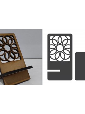 Intra απο ξύλο plywood  Χρώμα wenge 3mm-4mm πάχος - Διακοσμητική θήκη τηλεφώνου Lasercut Δίασταση 30x20 cm INTRAFABR-97871516