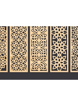 Σετ των 2 Intra απο ξύλο plywood  Χρώμα wenge 3mm-4mm πάχος - Διακοσμητικό Panel Wall Dec Δίασταση 6x6 cm INTRAFABR-81736034