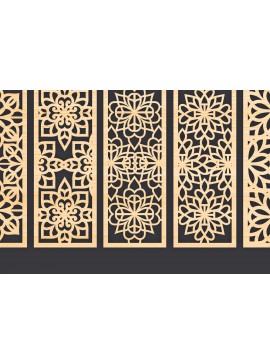 Σετ των 2 Intra απο ξύλο plywood  Χρώμα wenge 3mm-4mm πάχος - Διακοσμητικό Panel Wall Dec Δίασταση 6x6 cm INTRAFABR-81736477