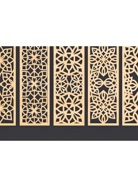 Σετ των 2 Intra απο ξύλο plywood  Χρώμα wenge 3mm-4mm πάχος - Διακοσμητικό Panel Wall Dec Δίασταση 6x6 cm INTRAFABR-81736004