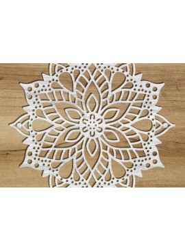 Intra απο ξύλο plywood  Χρώμα wenge 3mm-4mm πάχος - Διακοσμητικό τοίχου Mandala Κοπή Laser Δίασταση 30x30 cm INTRAFABR-113537924