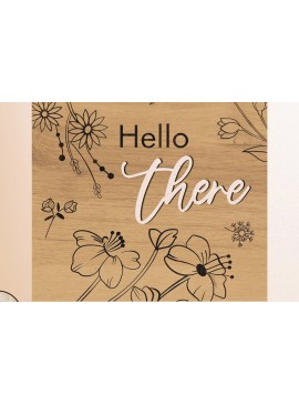 Σετ των 2 Intra απο ξύλο plywood  Χρώμα wenge 3mm-4mm πάχος - Διακοσμητικό πάνελ τοίχου, κομμένο πρότυπο Δίασταση 15x15 cm INTRAFABR-113538075