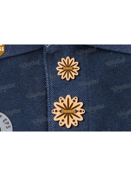 Intra απο ξύλο plywood  Χρώμα wenge 3mm-4mm πάχος - Διακοσμητικά Ξύλινα Κουμπιά Κοπή Laser Δίασταση 30x20 cm INTRAFABR-114205396