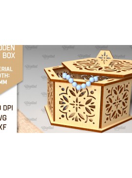 Σετ των 2 Intra απο ξύλο plywood  Χρώμα wenge 3mm-4mm πάχος - Διακοσμητικό Ξύλινο Κουτί Δώρου Κοπή Laser Δίασταση 15x15 cm INTRAFABR-114206312