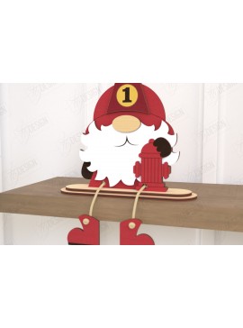 Σετ των 2 Intra απο ξύλο plywood  Χρώμα wenge 3mm-4mm πάχος - Διακοσμητικό Ξύλινο Gnome |Καθιστό Ειδώλιο Δίασταση 20x20 cm INTRAFABR-122668512