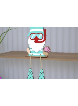 Σετ των 2 Intra απο ξύλο plywood  Χρώμα wenge 3mm-4mm πάχος - Διακοσμητικό Ξύλινο Gnome |Καθιστό Ειδώλιο Δίασταση 20x20 cm INTRAFABR-100120840