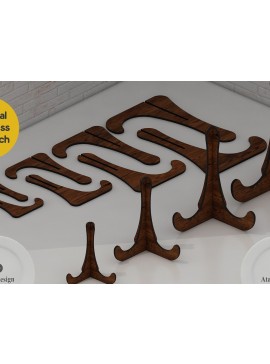 Intra απο ξύλο plywood  Χρώμα wenge 3mm-4mm πάχος - Διακοσμητικό Ξύλινο Πιάτο Σταντ / Οθόνη Δίασταση 30x20 cm INTRAFABR-94250677