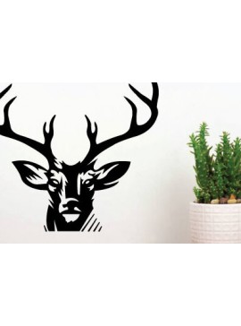 Intra απο ξύλο plywood  Χρώμα wenge 3mm-4mm πάχος - κοπής λέιζερ κυνηγιού ελαφιού, τέχνη τοίχου Δίασταση 40x50 cm INTRAFABR-121901206