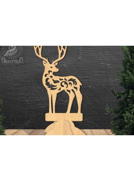 Σετ των 2 Intra απο ξύλο plywood  Χρώμα wenge 3mm-4mm πάχος - Deer Decor Home 2 Δίασταση 20x20 cm INTRAFABR-96729409