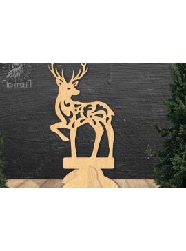 Σετ των 2 Intra απο ξύλο plywood  Χρώμα wenge 3mm-4mm πάχος - Deer Decor Home 4 Δίασταση 20x20 cm INTRAFABR-94662615