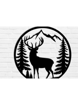 Intra απο ξύλο plywood  Χρώμα wenge 3mm-4mm πάχος - Deer Decor Wall , DXF Δίασταση 40x50 cm INTRAFABR-96736247