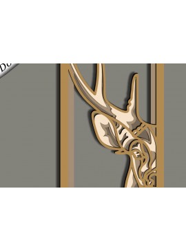 Intra απο ξύλο plywood  Χρώμα wenge 3mm-4mm πάχος - Ελάφια Πολυστρωματικά /Κόντρα πλακέ κομμένα ελάφια Δίασταση 30x20 cm INTRAFABR-112519607