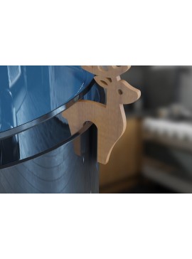 Intra απο ξύλο plywood  Χρώμα wenge 3mm-4mm πάχος - Ελάφια . Pot Prop Δίασταση 30x20 cm INTRAFABR-109665285