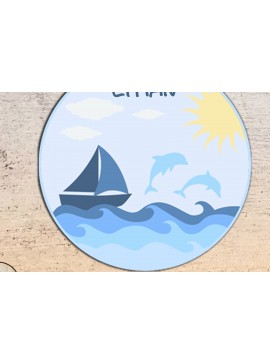 Σετ των 2 Intra απο ξύλο plywood  Χρώμα wenge 3mm-4mm πάχος - Διακοσμητικό Πολυστρωματικό Παιδικό ντεκόρ τοίχου Δίασταση 15x15 cm INTRAFABR-114061097