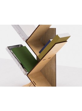 Σετ των 2 Intra απο ξύλο plywood  Χρώμα wenge 3mm-4mm πάχος - με λέιζερ σχέδια ραφιών γραφείου Δίασταση 4x4 cm INTRAFABR-120490567