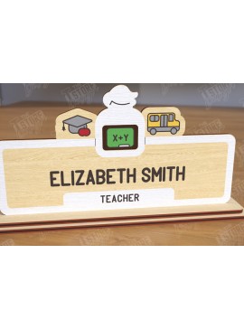 Intra απο ξύλο plywood  Χρώμα wenge 3mm-4mm πάχος - Επιτραπέζιο πινακίδα κοπής με λέιζερ | Πινακίδα ονόματος Δίασταση 30x20 cm INTRAFABR-98279820