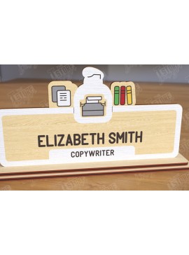 Intra απο ξύλο plywood  Χρώμα wenge 3mm-4mm πάχος - Επιτραπέζιο πινακίδα κοπής με λέιζερ | Πινακίδα ονόματος Δίασταση 30x20 cm INTRAFABR-98521485