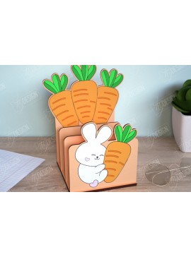 Intra απο ξύλο plywood  Χρώμα wenge 3mm-4mm πάχος - Οργανωτής γραφείου | Λαγουδάκι | CNC Δίασταση 30x20 cm INTRAFABR-97783029