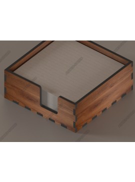 Intra απο ξύλο plywood  Χρώμα wenge 3mm-4mm πάχος - Desk Organizer, Note Holder, Memo Block Δίασταση 30x20 cm INTRAFABR-95781463