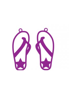 Σετ των 3 Intra απο ξύλο plywood  Χρώμα wenge 3mm-4mm πάχος - Αναλυτικές σαγιονάρες για σκουλαρίκια κοπής με λέιζερ Δίασταση 3x3 cm INTRAFABR-121833074