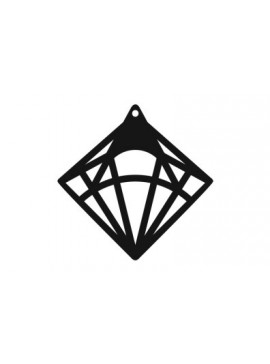 Σετ των 3 Intra απο ξύλο plywood  Χρώμα wenge 3mm-4mm πάχος - Λεπτομερές γεωμετρικό σχέδιο για σκουλαρίκια κοπής με λέιζερ Δίασταση 3x3 cm INTRAFABR-115689673