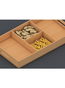 Intra απο ξύλο plywood  Χρώμα wenge 3mm-4mm πάχος - Διαφορετικά αρχεία κοπής με λέιζερ με παχύ δίσκο Δίασταση 30x20 cm INTRAFABR-118348281