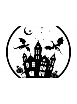 Σετ των 2 Intra απο ξύλο plywood  Χρώμα wenge 3mm-4mm πάχος - Dinosaur File Lager Cut Halloween SV Δίασταση 15x15 cm INTRAFABR-114154493