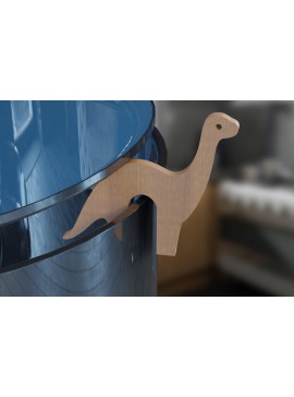 Intra απο ξύλο plywood  Χρώμα wenge 3mm-4mm πάχος - Δεινόσαυρος . Pot Prop Δίασταση 30x20 cm INTRAFABR-107430012