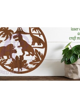 Intra απο ξύλο plywood  Χρώμα wenge 3mm-4mm πάχος - Επιγραφή Dinosaur Wall Art, . Διάνυσμα Δίασταση 40x50 cm INTRAFABR-78792881