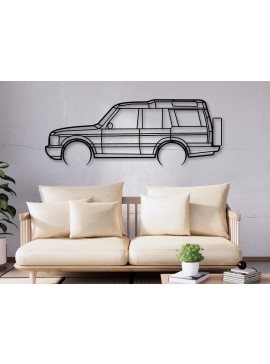 Σετ των 2 Intra απο ξύλο plywood  Χρώμα wenge 3mm-4mm πάχος - Discovery 2 Car Silhouette Δίασταση 20x20 cm INTRAFABR-84108690