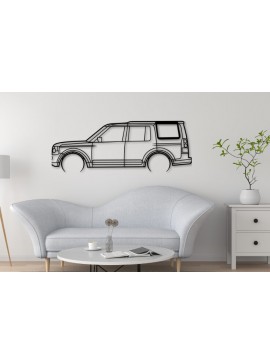 Σετ των 2 Intra απο ξύλο plywood  Χρώμα wenge 3mm-4mm πάχος - Discovery 4 Car Silhouette Δίασταση 20x20 cm INTRAFABR-84108106