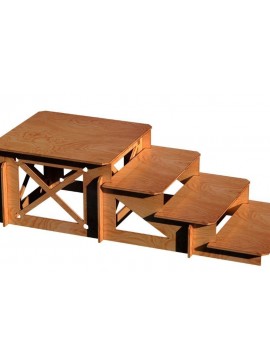 Intra απο ξύλο plywood  Χρώμα wenge 3mm-4mm πάχος - Βάση οθόνης Δίασταση 391x175 cm INTRAFABR-67421251