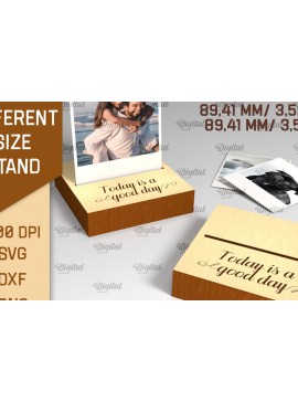 Intra απο ξύλο plywood  Χρώμα wenge 3mm-4mm πάχος - Εμφάνιση Stand LaserCut. Ξύλινη βάση Δίασταση 30x20 cm INTRAFABR-102063116