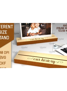 Intra απο ξύλο plywood  Χρώμα wenge 3mm-4mm πάχος - Εμφάνιση Stand LaserCut. Ξύλινη βάση Δίασταση 30x20 cm INTRAFABR-102063032