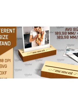 Intra απο ξύλο plywood  Χρώμα wenge 3mm-4mm πάχος - Εμφάνιση Stand LaserCut. Ξύλινη βάση Δίασταση 30x20 cm INTRAFABR-102063110