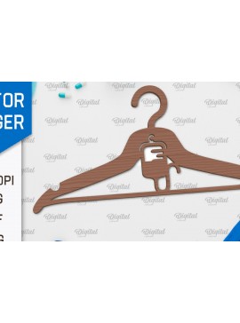 Intra απο ξύλο plywood  Χρώμα wenge 3mm-4mm πάχος - με λέιζερ ξύλινη κρεμάστρα Doctor Δίασταση 30x20 cm INTRAFABR-99398421