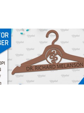 Intra απο ξύλο plywood  Χρώμα wenge 3mm-4mm πάχος - με λέιζερ ξύλινη κρεμάστρα Doctor Δίασταση 30x20 cm INTRAFABR-24457864