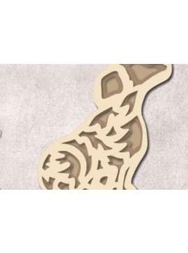 Intra απο ξύλο plywood  Χρώμα wenge 3mm-4mm πάχος - Σκυλί Δίασταση 30x20 cm INTRAFABR-116626820