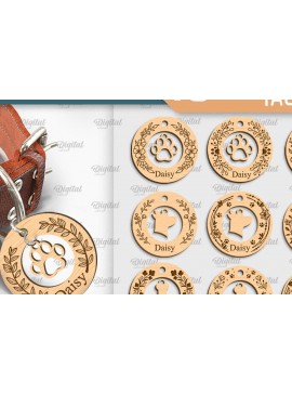 Intra απο ξύλο plywood  Χρώμα wenge 3mm-4mm πάχος - Κολάρο σκύλου Δέσμη κοπής με λέιζερ Δίασταση 30x20 cm INTRAFABR-33952750