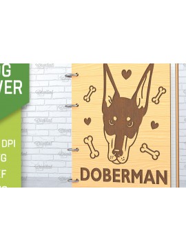 Intra απο ξύλο plywood  Χρώμα wenge 3mm-4mm πάχος - κάλυμμα σκύλου. Doberman Δίασταση 30x20 cm INTRAFABR-119372744