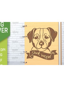 Intra απο ξύλο plywood  Χρώμα wenge 3mm-4mm πάχος - κάλυμμα σκύλου. Jack Russell Δίασταση 30x20 cm INTRAFABR-72392293